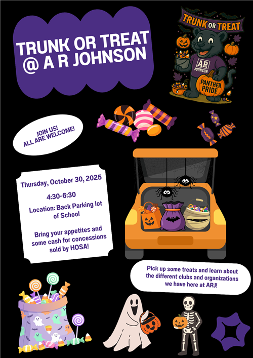 ARJ Trunk or Treat Flyer